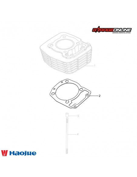EMPAQUETADURA CILINDRO HAOJUE NK150 DL160 DR160S GENUINO