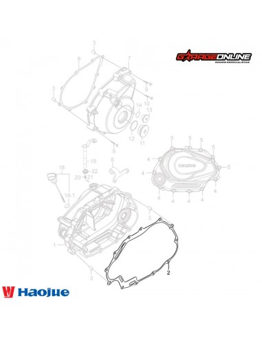 EMPAQUETADURA EMBRAGUE HAOJUE NK150 DL160 DR160S GENUINO