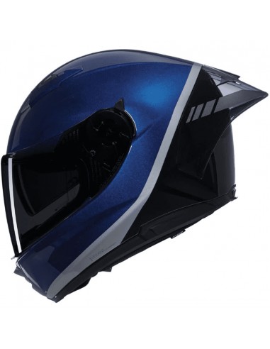 CASCO NOLAN N60-6 S SPORT VERNICATURA SPECIALE DEEP BLUE / BLACK / ARGENTO