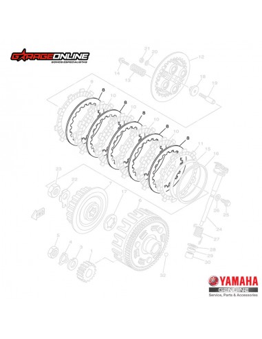 SEPARADORES EMBRAGUE YAMAHA FZ25 FZ25ABS GENUINO