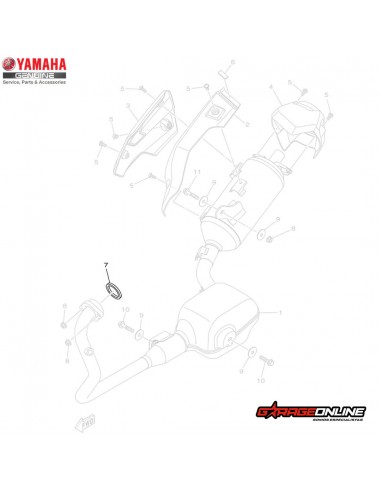 EMPAQUETADURA ESCAPE YAMAHA FZ25 FZ25ABS GENUINO