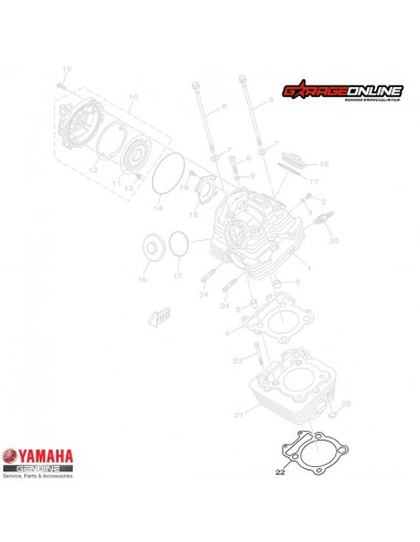 EMPAQUETADURA CILINDRO YAMAHA FZ25 FZ25ABS GENUINO