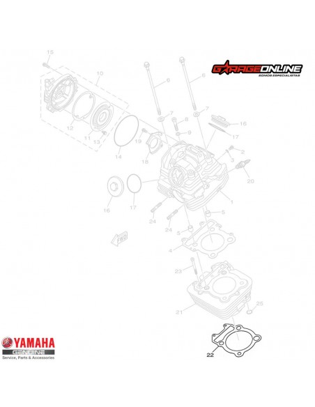 EMPAQUETADURA CILINDRO YAMAHA FZ25 FZ25ABS GENUINO