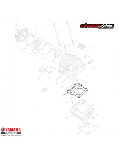 EMPAQUETADURA CULATA YAMAHA FZ25 ABS GENUINO