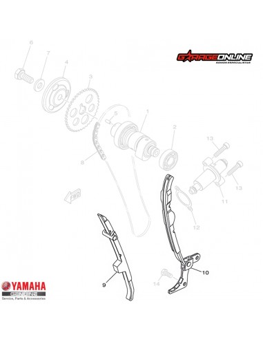 GUIAS CADENA DISTRIBUCIÓN YAMAHA FZ25 FZ25ABS GENUINO