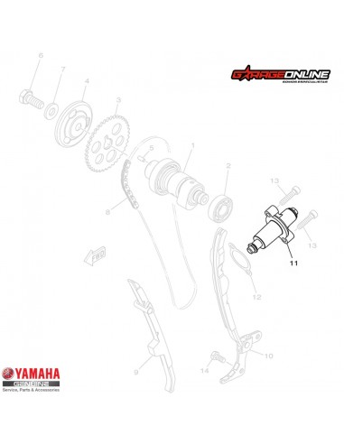 TENSOR AUTOMTICO CADENA DISTRIBUCIÓN YAMAHA FZ25 FZ25ABS GENUINO