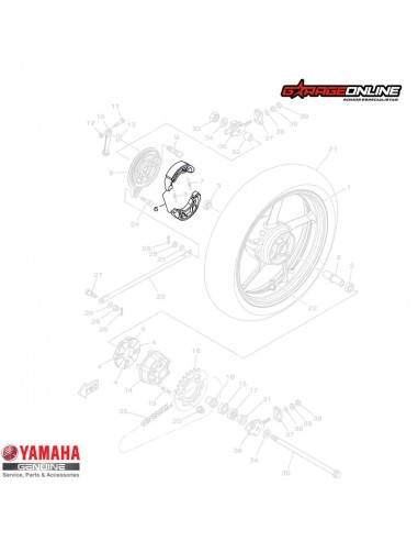 BALATA DE FRENO YAMAHA FZN 150 2.0 FZ16 GENUINA