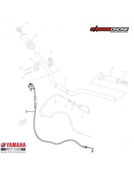 PIOLA ACELERADOR YAMAHA FZN 150 3.0 GENUINA