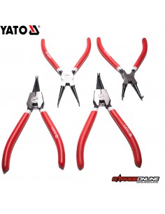 JUEGO DE ALICATES SACA SEGUROS SEGERS 4 PIEZAS - YATO