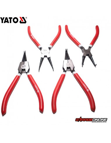 JUEGO DE ALICATES SACA SEGUROS SEGERS 4 PIEZAS - YATO