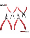 JUEGO DE ALICATES SACA SEGUROS SEGERS 4 PIEZAS - YATO