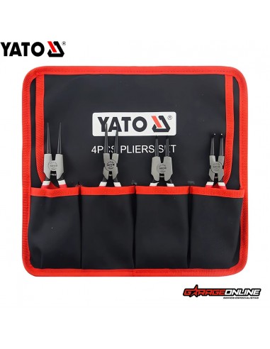 JUEGO DE ALICATES SACA SEGUROS SEGERS 4 PIEZAS - YATO