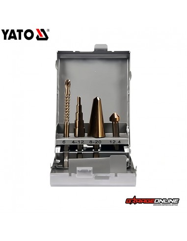 SET BROCAS ESCALONADAS PINO 4 PIEZAS - YATO