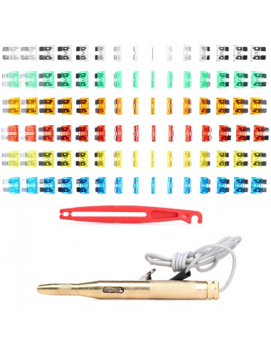SET FUSIBLES ESTANDAR CON PROBADOR Y PINZAS 92 PIEZAS - YATO