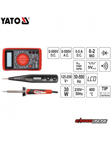 SET HERRAMIENTAS ELECTRICAS 68 PIEZAS - YATO