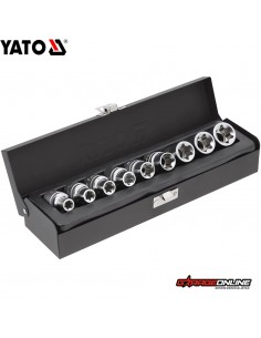 JUEGO DE DADOS TORX 1/2" 9 PIEZAS - YATO