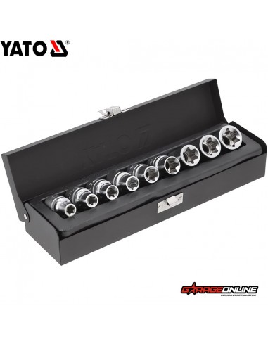 JUEGO DE DADOS TORX 1/2" 9 PIEZAS - YATO