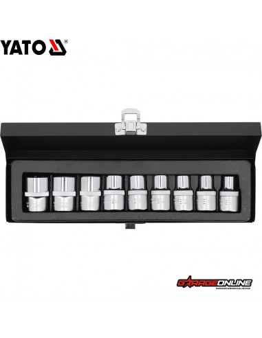 JUEGO DE DADOS TORX 1/2" 9 PIEZAS - YATO