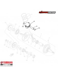 KIT PISTON STD (X1) YAMAHA FZN150 2.0 FZN150 3.0 FZN150 4.0 FZX GENUINO