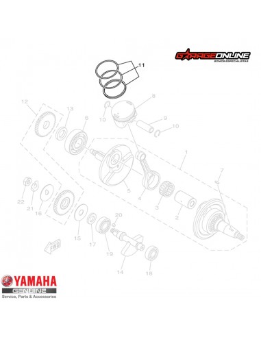 ANILLOS STD YAMAHA FZN150 2.0 FZN150 3.0 FZN150 4.0 FZX GENUINO