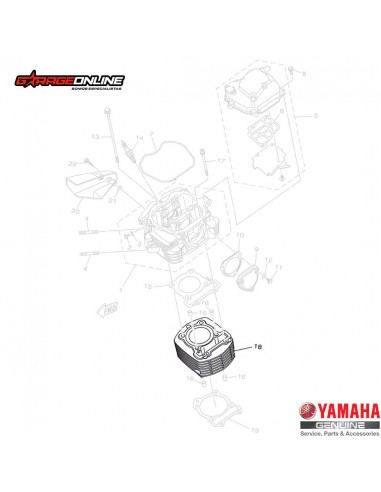 CILINDRO STD YAMAHA FZN150 2.0 FZN150 3.0 FZN150 4.0 FZX GENUINO