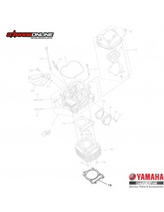 EMPAQUETADURA CILINDRO YAMAHA FZN150 2.0 FZN150 3.0 FZN150 4.0 FZX GENUINO