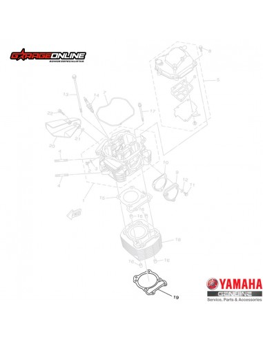 EMPAQUETADURA CILINDRO YAMAHA FZN150 2.0 FZN150 3.0 FZN150 4.0 FZX GENUINO