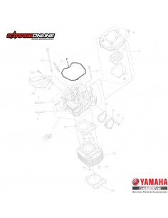 EMPAQUE TAPA VALVULA YAMAHA FZN150 2.0 FZN150 3.0 FZN150 4.0 FZX GENUINO