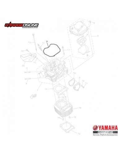 EMPAQUE TAPA VALVULA YAMAHA FZN150 2.0 FZN150 3.0 FZN150 4.0 FZX GENUINO