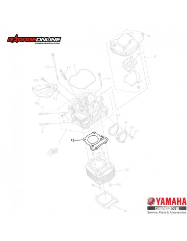 EMPAQUETADURA CULATA YAMAHA FZN150 3.0 FZN150 4.0 FZX GENUINO