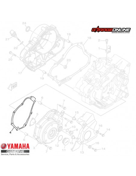 EMPAQUETADURA ESTATOR YAMAHA FZ16 FZN150 2.0 GENUINO