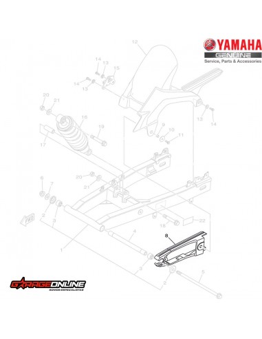 DESLIZADOR DE CADENA YAMAHA FZ25 FZ25 ABS GENUINO