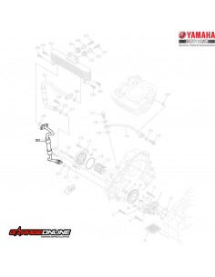MANGUERA 1 RADIADOR DE ACEITE YAMAHA FZ25 FZ25ABS GENUINO