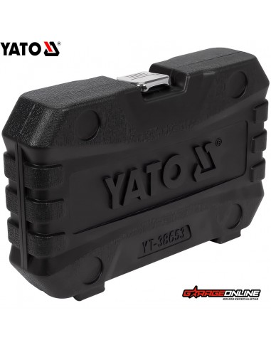 JUEGO DE DADOS PASANTES 1/2 3/8 17 PIEZAS 72T YATO