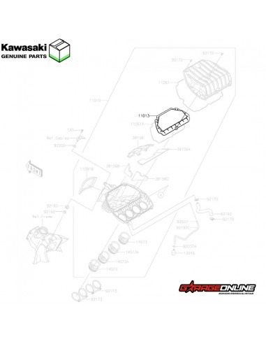 FILTRO DE AIRE ALTO FLUJO KAWASAKI ZX6R / DNA ALTO FLUJO