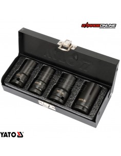 KIT DADOS IMPACTO EXTRACTOR PARA TUERCAS DAÑANDAS - YATO