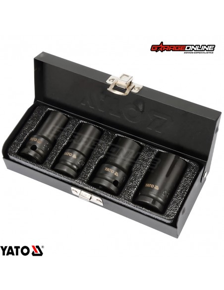 KIT DADOS IMPACTO EXTRACTOR PARA TUERCAS DAÑANDAS - YATO