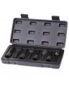 JUEGO DE DADOS DE IMPACTO HEXAGONALES 1/2" MACHOS LARGOS 8 PIEZAS - YATO