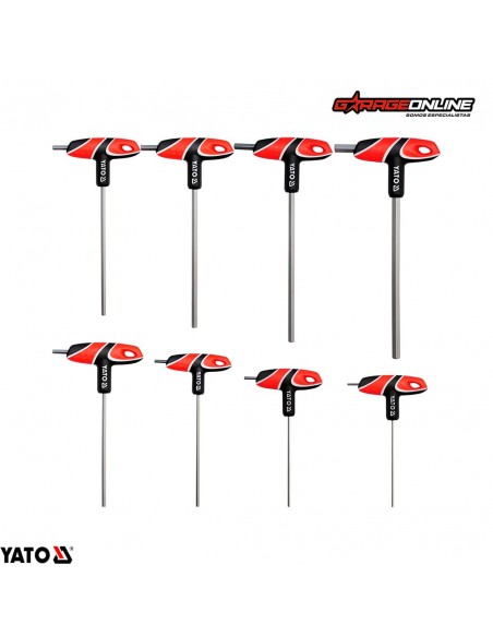 JUEGO DE LLAVES ALLEN EN T 8 PIEZAS - YATO