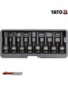 JUEGO DE DADOS DE IMPACTO TORX 1/2" MACHOS LARGOS 8 PIEZAS - YATO