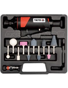 ESMERIL NEUMATICO RECTO CON KIT DE PIEDRAS - YATO