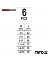 JUEGO DE EXTRACTORES PERNOS CORTADOS 6 PCS YATO