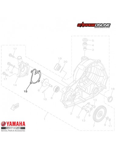 EMPAQUETADURA BOMBA DE AGUA YAMAHA YZF-R3 MT-03 GENUINO