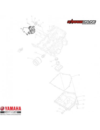 BOMBA DE ACEITE YAMAHA R3 / MT-03 / R3A - GENUINO