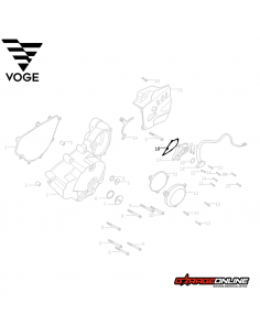 EMPAQUE TAPA CAJA CAMBIO VOGE 300 GENUINO