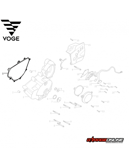 EMPAQUE ESTATOR VOGE 300 GENUINO