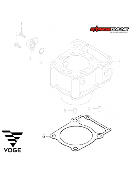 EMPAQUE CILINDRO VOGE 300 GENUINO