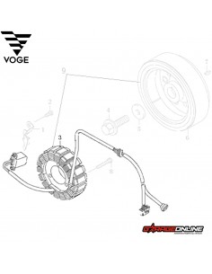 ESTATOR VOGE 300 18 BOBINAS GENUINO