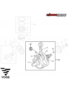 CIGUEÑAL COMPLETO VOGE 300 GENUINO