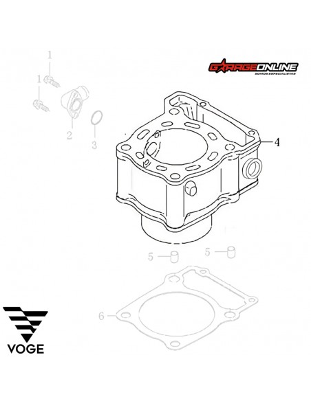 CILINDRO ESTANDAR VOGE 300 GENUINO